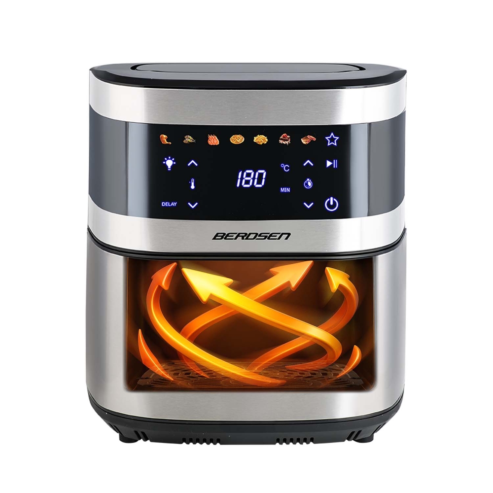 Karšto oro gruzdintuvė 9,1 l Berdsen 1700 W BD-656 sidabro sp.