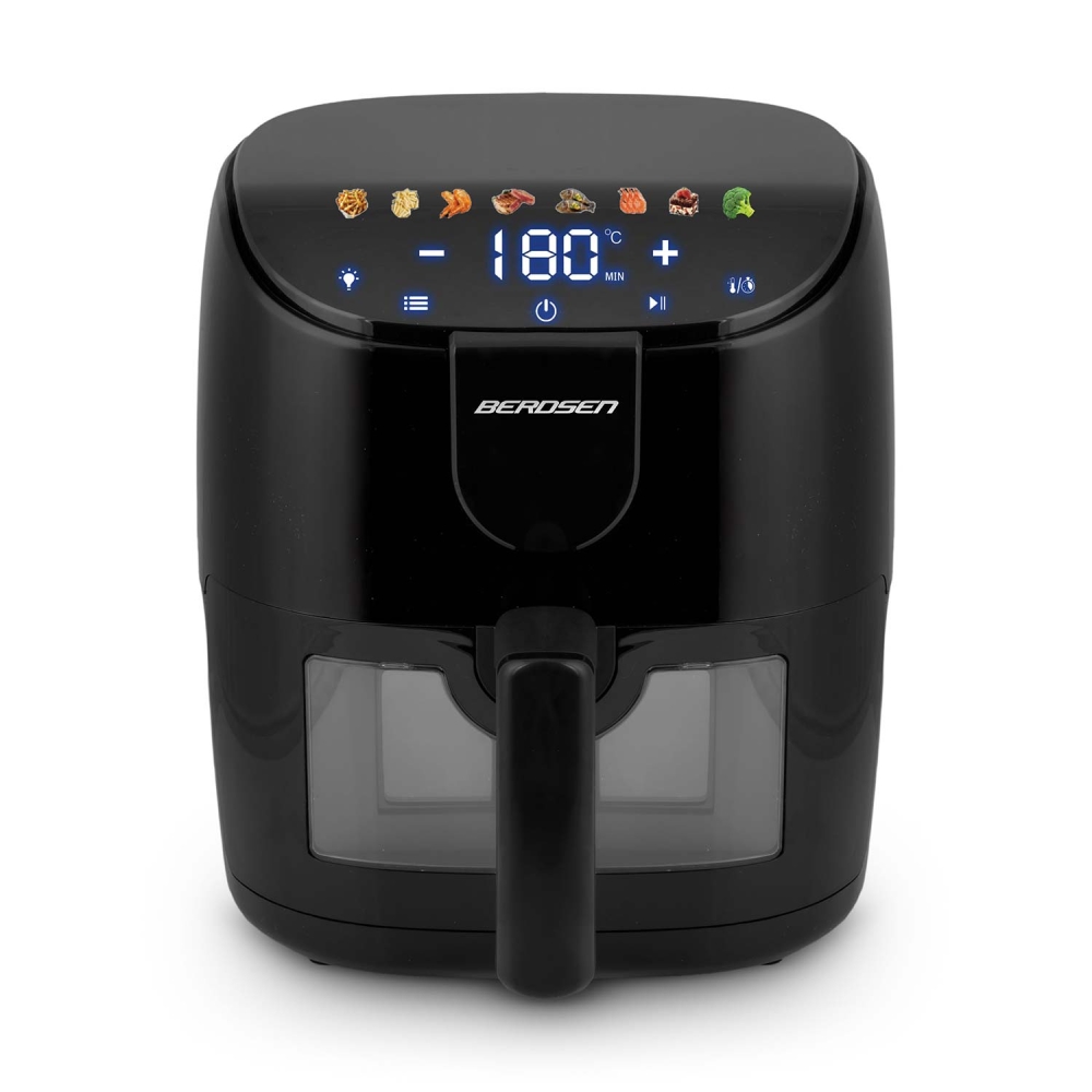 Karšto oro gruzdintuvė 4l Berdsen 1500W BD-658 juoda-Namai, laisvalaikis, turizmas, Virtuvei-e-vaikas