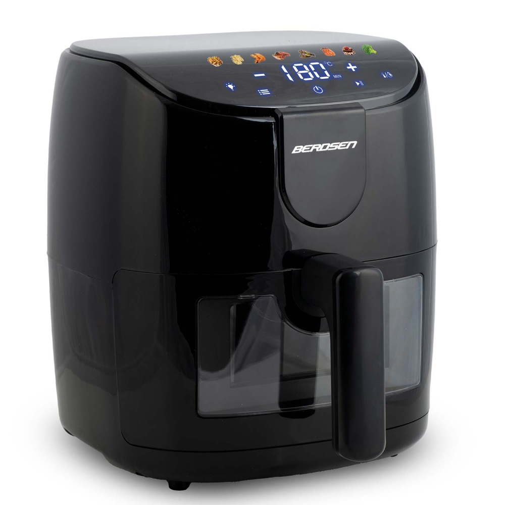 Karšto oro gruzdintuvė 4l Berdsen 1500W BD-658 juoda-Namai, laisvalaikis, turizmas, Virtuvei-e-vaikas