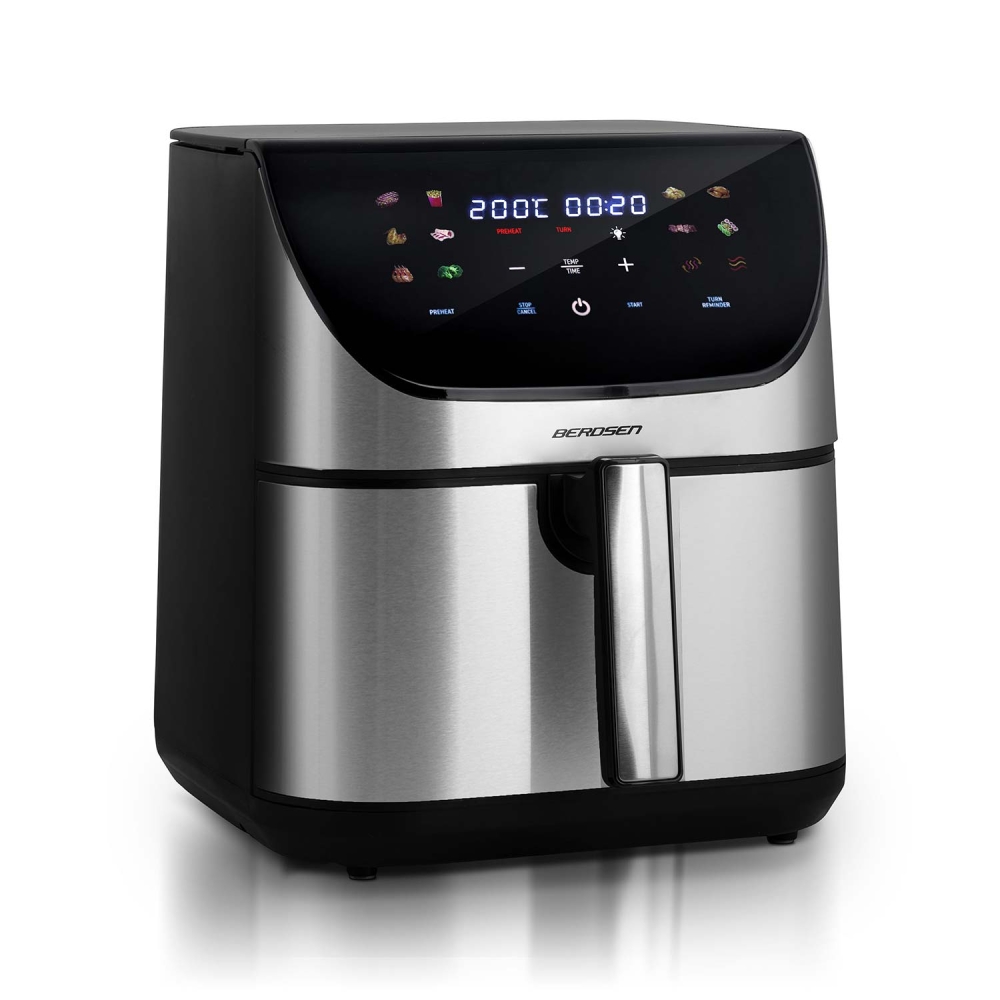 Karšto oro gruzdintuvė 8l Berdsen 1700W BD-659 sidabro sp.