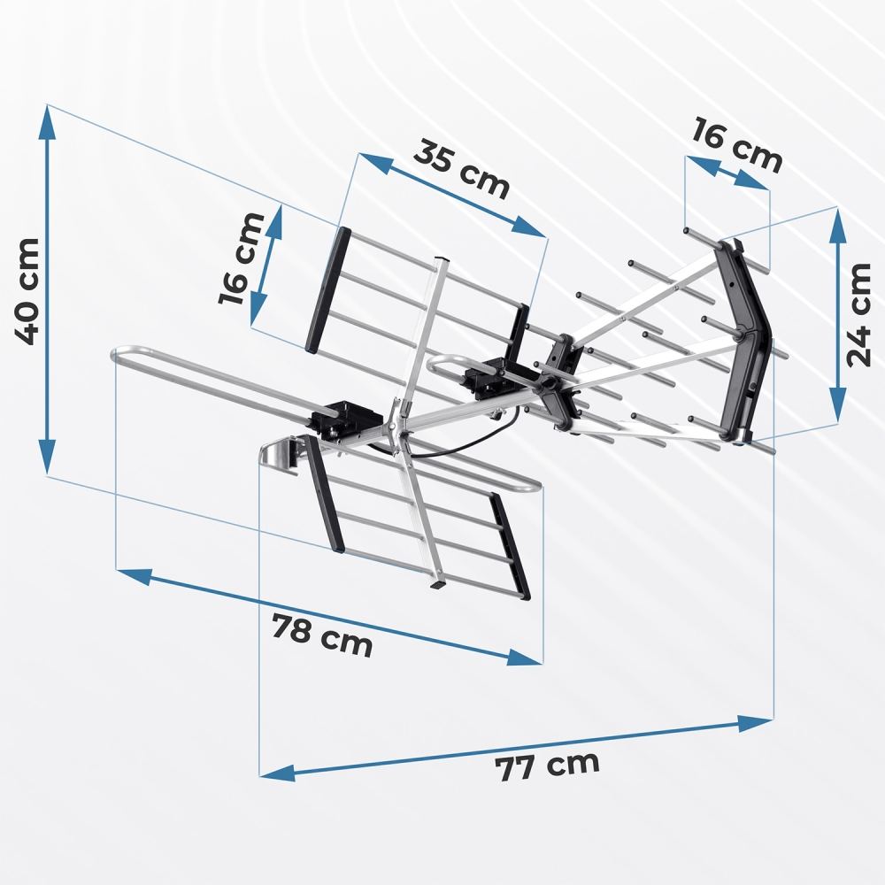 Lauko kryptinė TV antena ultra HD 4K Berdsen BD-950-Namai, laisvalaikis, turizmas, Namų apyvokos prekės-e-vaikas