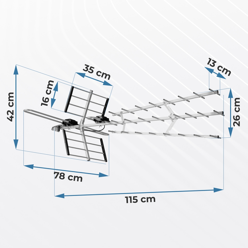 Lauko kryptinė TV antena ultra HD 4K Berdsen BD-952-Namai, laisvalaikis, turizmas, Namų apyvokos prekės-e-vaikas
