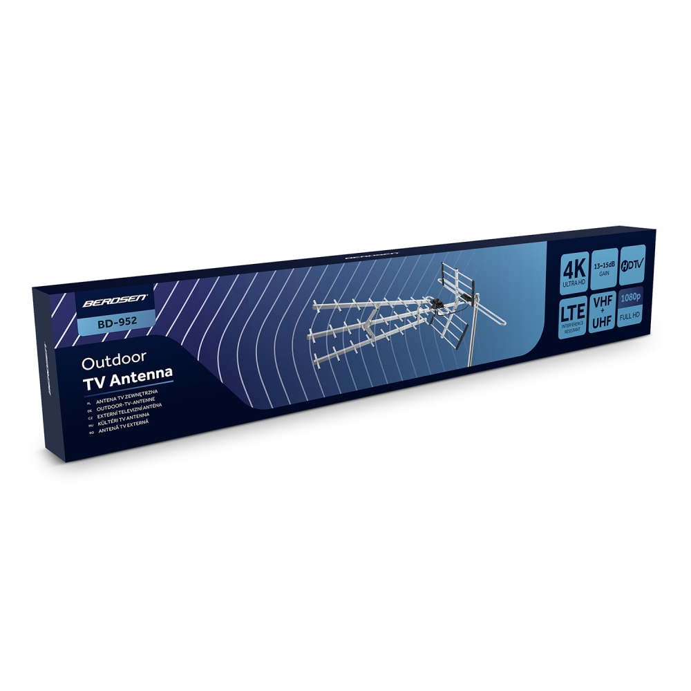 Lauko kryptinė TV antena ultra HD 4K Berdsen BD-952-Namai, laisvalaikis, turizmas, Namų apyvokos prekės-e-vaikas