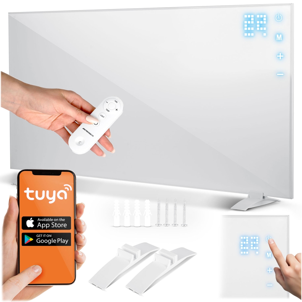 Infraraudonųjų spindulių šildytuvas 720 W Berdsen BD-983 nuotolinio valdymo WiFi programa-Namai, laisvalaikis, turizmas, Namų ap