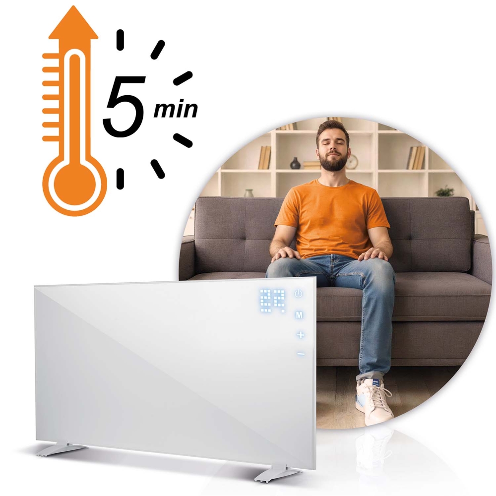 Infraraudonųjų spindulių šildytuvas 720 W Berdsen BD-983 nuotolinio valdymo WiFi programa-Namai, laisvalaikis, turizmas, Namų ap