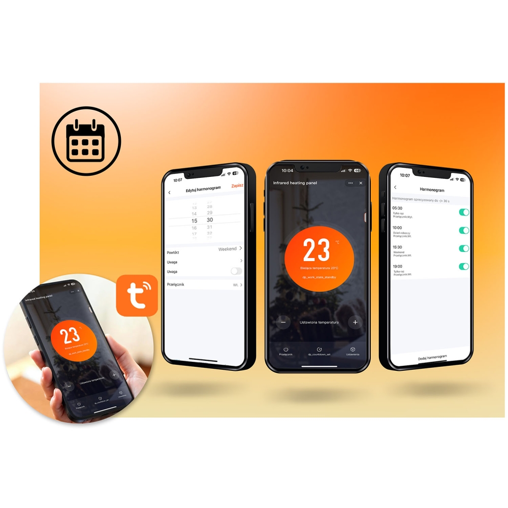 Infraraudonųjų spindulių šildytuvas 720 W Berdsen BD-983 nuotolinio valdymo WiFi programa-Namai, laisvalaikis, turizmas, Namų ap