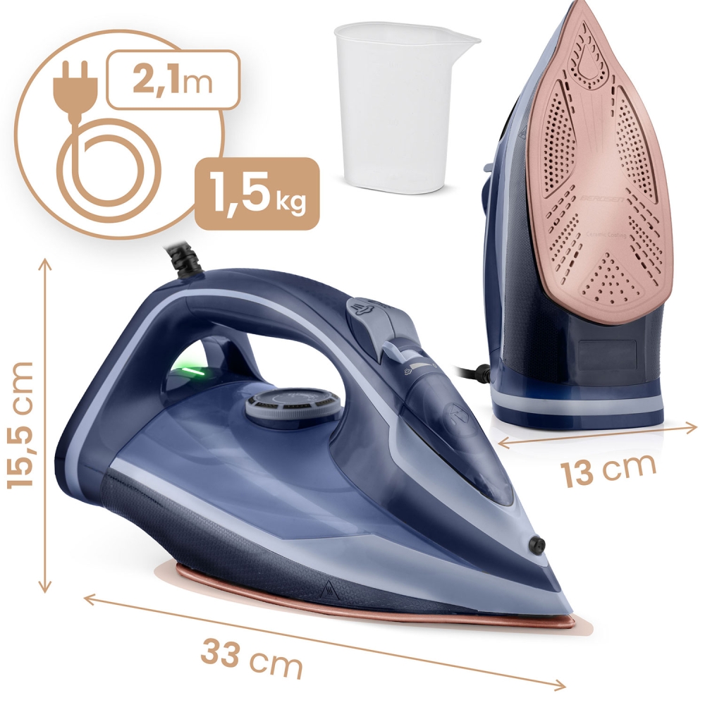 Garinis lygintuvas 3000W Berdsen BD-330 su keramine danga vertikalus veikimas-Namai, laisvalaikis, turizmas, Namų apyvokos prekė