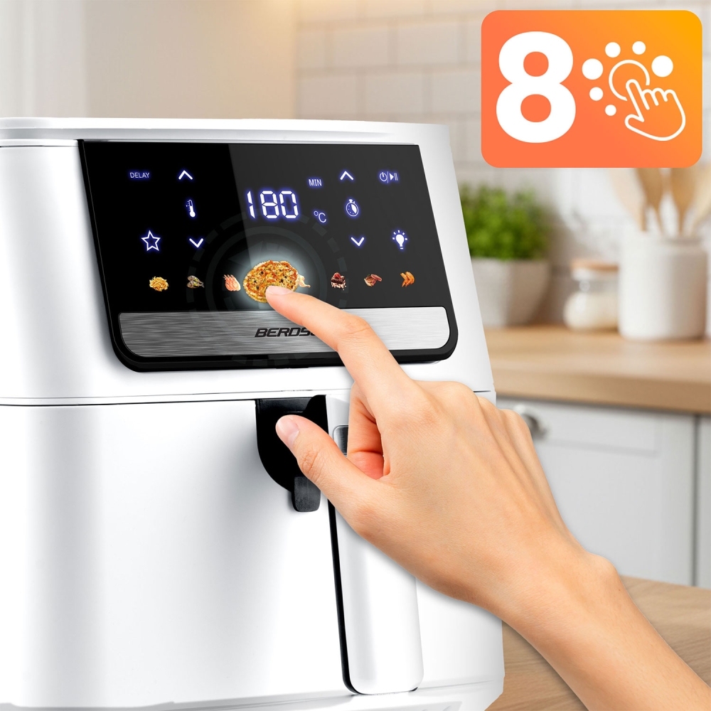 Frytkownica beztłuszczowa Air fryer Berdsen BD-662 biała