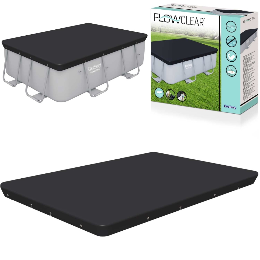 Stačiakampio formos baseino dangtis 282 x 196 cm Bestway 58442-Baseinai, Baseinų priedai-e-vaikas