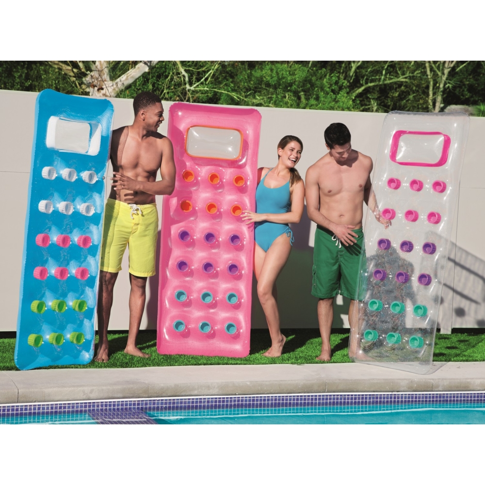Paplūdimio čiužinys su langu 188 x 71 cm Bestway 43040 rožinis-Žaislai, Lauko žaislai, Pripučiami ratai, žaislai, čiužiniai-e-va