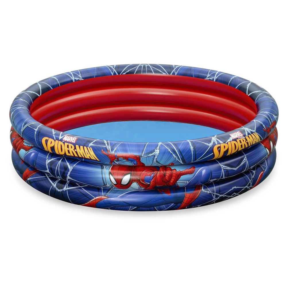 Pripučiamas baseinas 122 x 30 cm Spiderman Bestway 98018-Žaislai, Lauko žaislai, Baseinai, Pripučiami baseinai-e-vaikas
