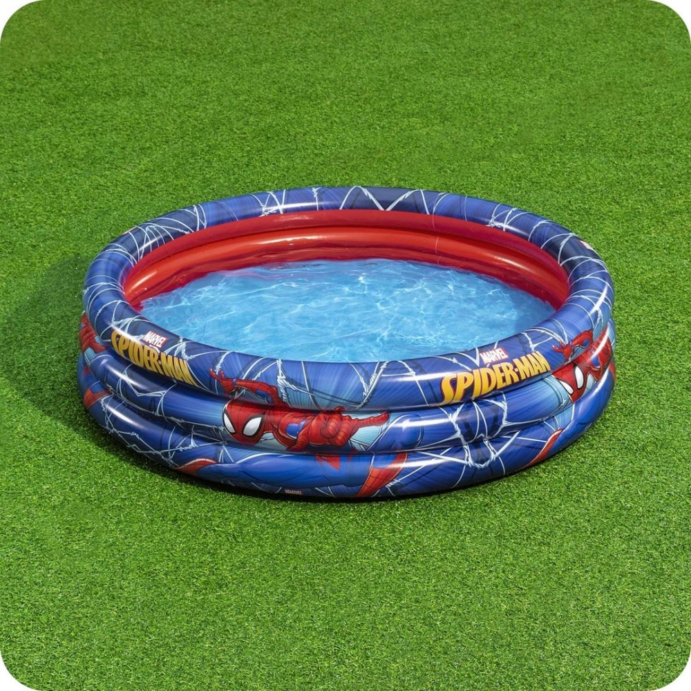 Pripučiamas baseinas 122 x 30 cm Spiderman Bestway 98018-Žaislai, Lauko žaislai, Baseinai, Pripučiami baseinai-e-vaikas