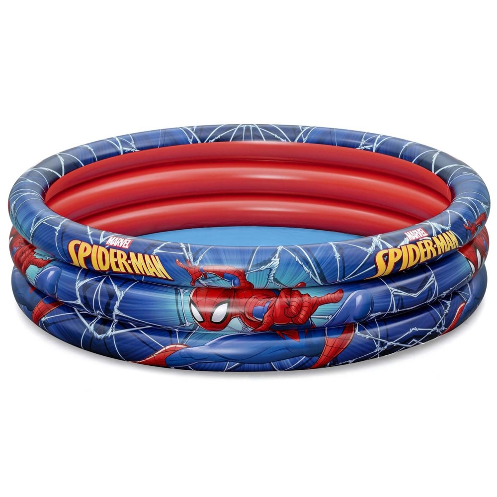 Pripučiamas baseinas 122 x 30 cm Spiderman Bestway 98018-Žaislai, Lauko žaislai, Baseinai, Pripučiami baseinai-e-vaikas