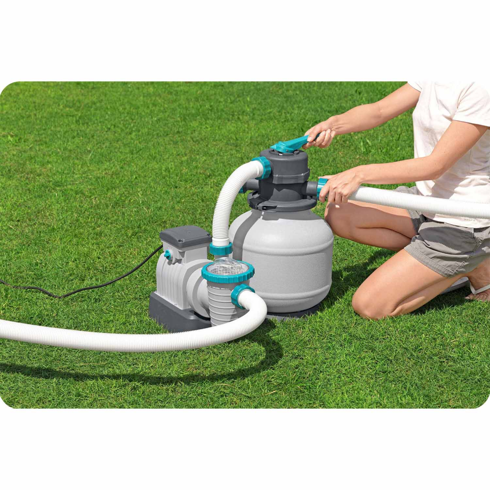 Smėlio siurblys 8327 l/h Bestway 58499 + 25 kg smėlio-Baseinai, Baseinų priedai-e-vaikas