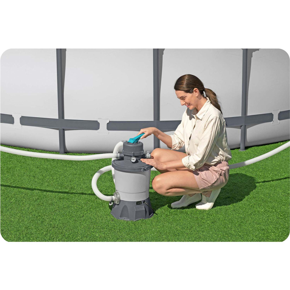Smėlio siurblys 3596 l/h + 25 kg smėlio Bestway-Baseinai, Baseinų priedai-e-vaikas