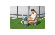 Smėlio siurblys 3596 l/h + 25 kg smėlio Bestway-Baseinai, Baseinų priedai-e-vaikas