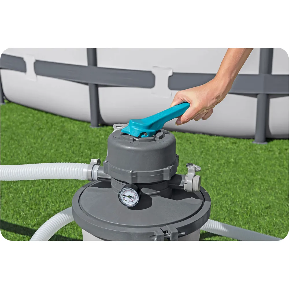 Smėlio siurblys 3596 l/h + 25 kg smėlio Bestway-Baseinai, Baseinų priedai-e-vaikas