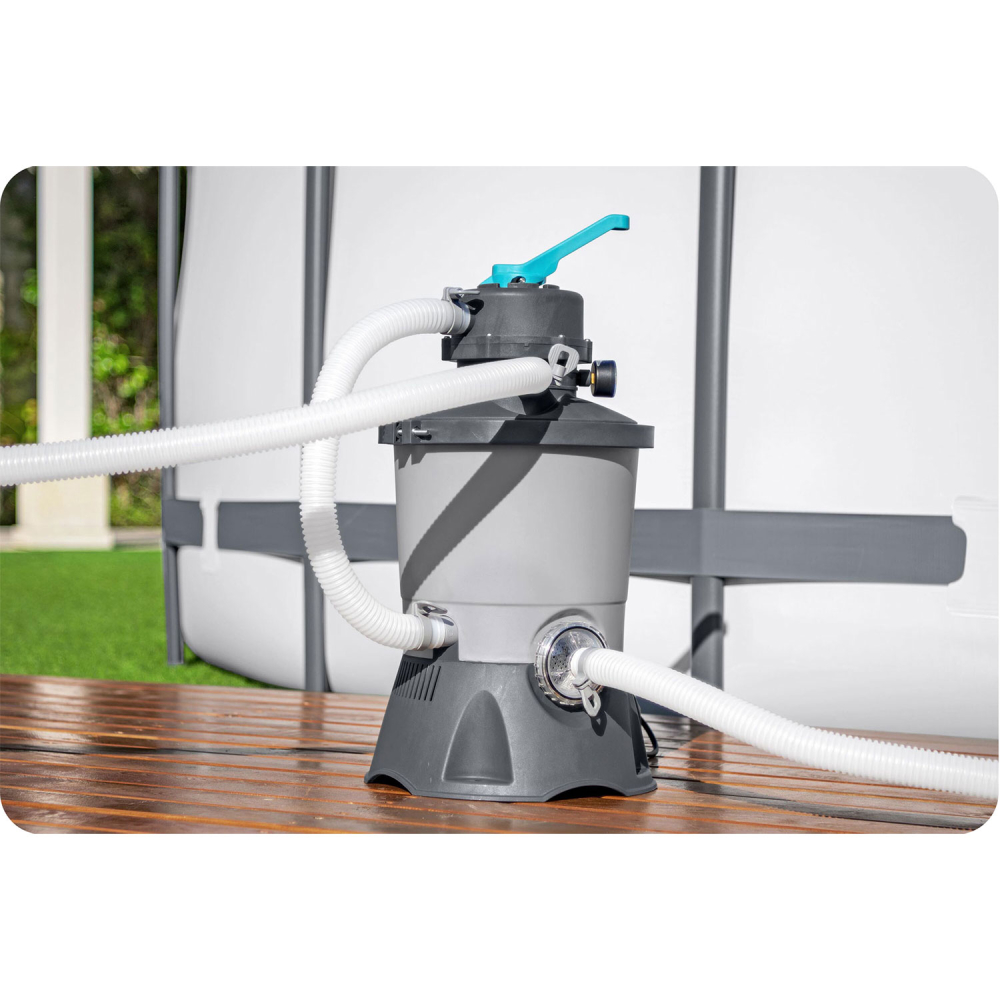 Smėlio siurblys 3596 l/h + 25 kg smėlio Bestway-Baseinai, Baseinų priedai-e-vaikas