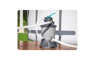 Smėlio siurblys 3596 l/h + 25 kg smėlio Bestway-Baseinai, Baseinų priedai-e-vaikas