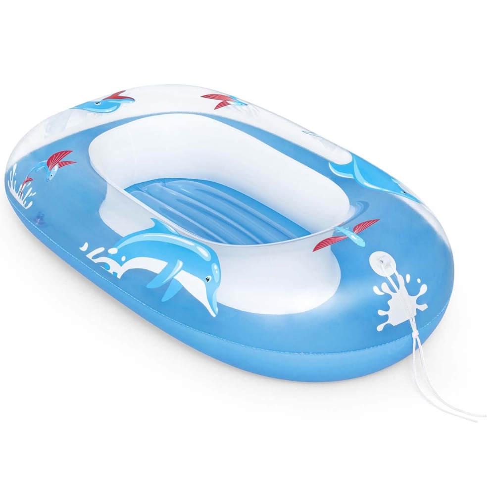 Pripučiama valtis Delfinas 102 x 69 cm Bestway 34037-Žaislai, Lauko žaislai, Pripučiami ratai, žaislai, čiužiniai-e-vaikas