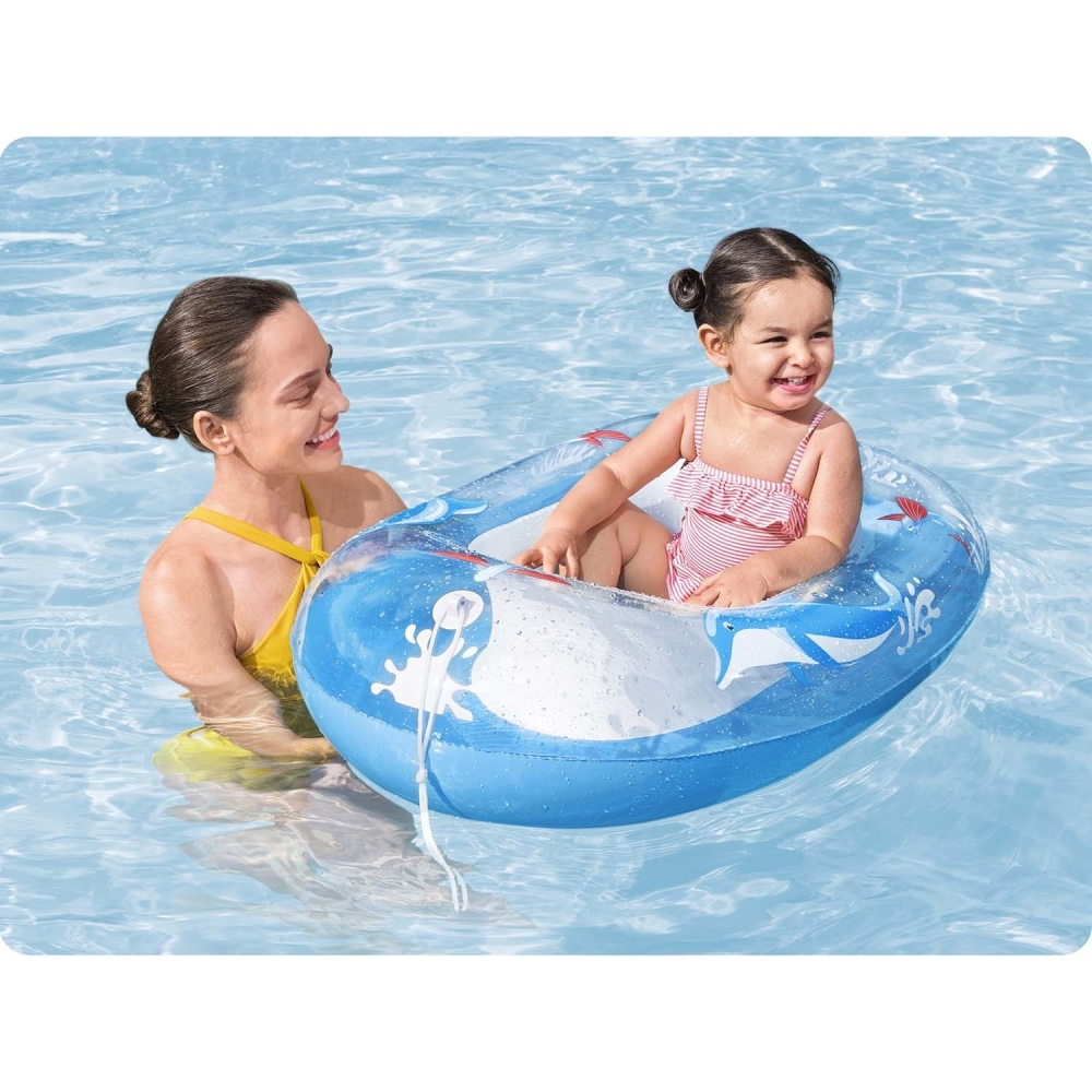 Pripučiama valtis Delfinas 102 x 69 cm Bestway 34037-Žaislai, Lauko žaislai, Pripučiami ratai, žaislai, čiužiniai-e-vaikas
