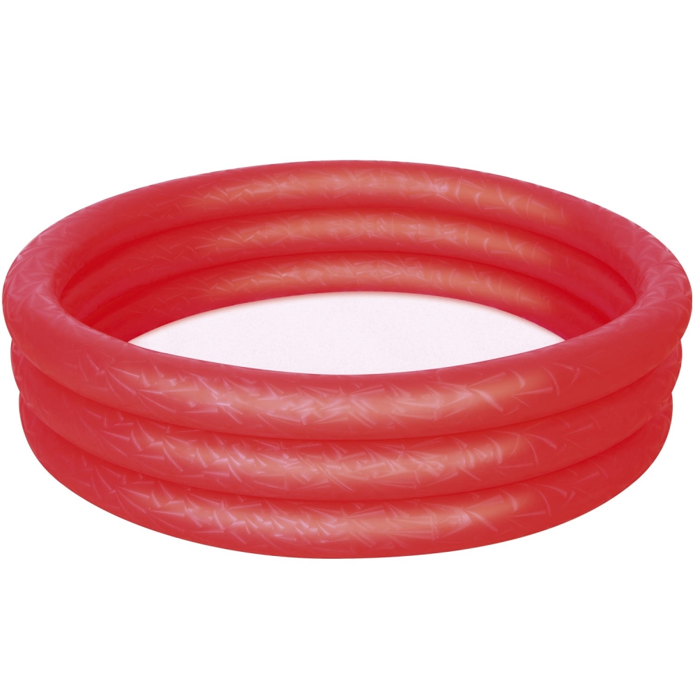 Pripučiamas baseinas 122 x 25 cm Bestway 51025 - raudonas-Žaislai, Lauko žaislai, Baseinai, Pripučiami baseinai-e-vaikas
