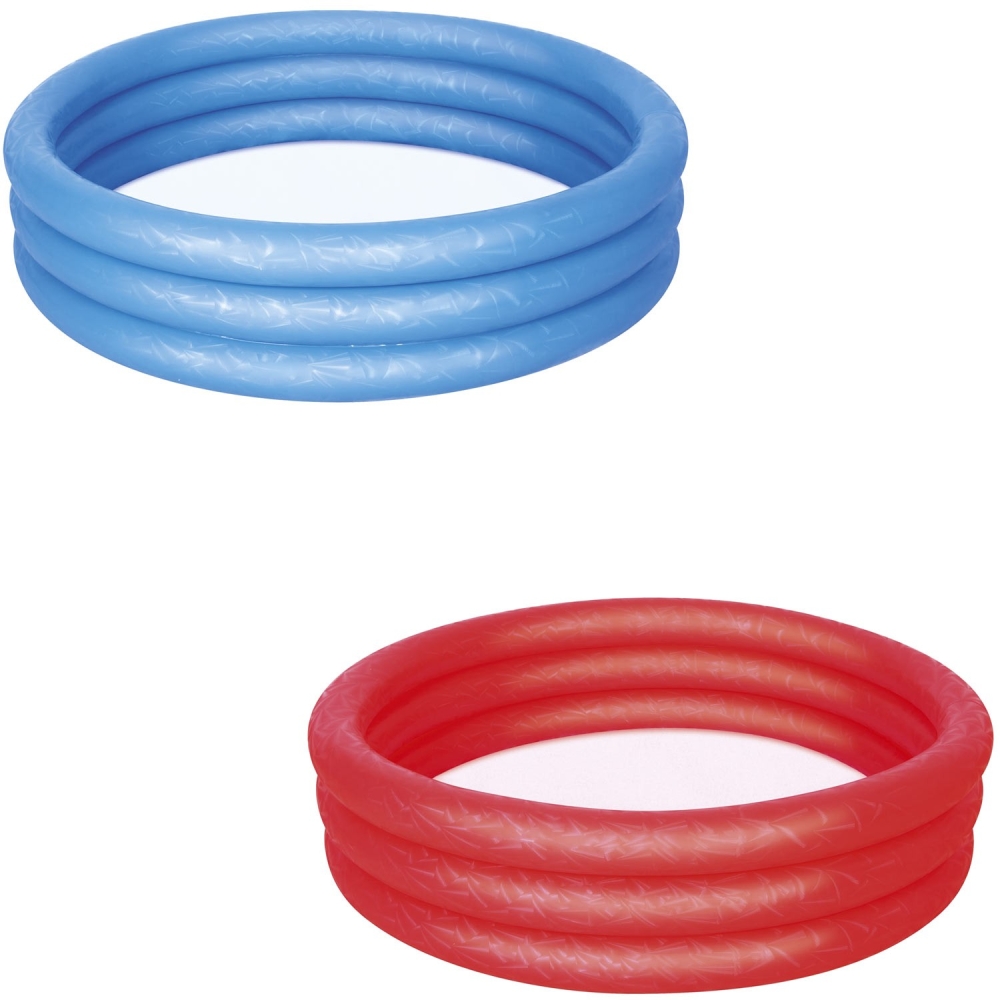 Pripučiamas baseinas 122 x 25 cm Bestway 51025 - raudonas-Žaislai, Lauko žaislai, Baseinai, Pripučiami baseinai-e-vaikas