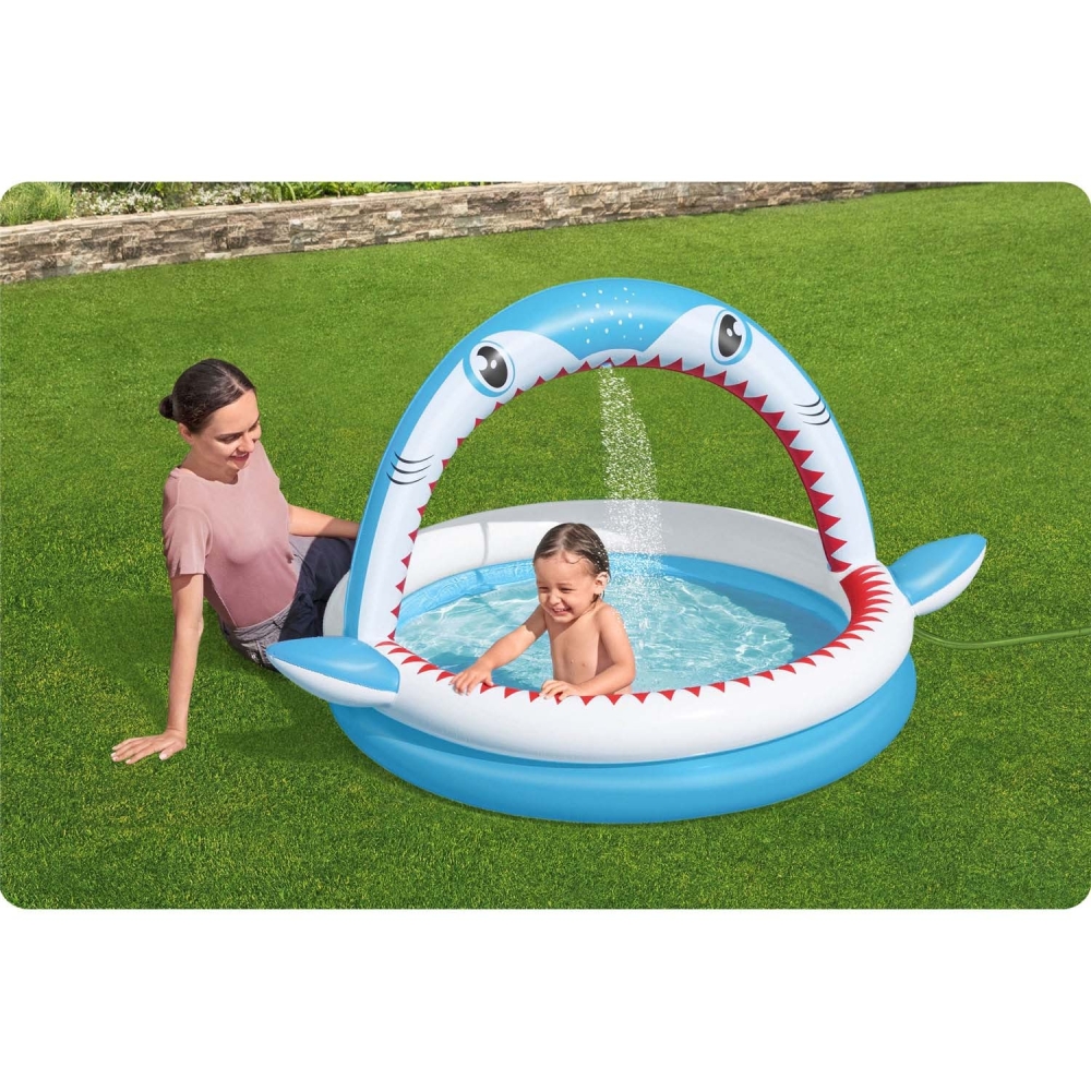 Pripučiamas baseinas su purkštuvu 163 x 127 x 92 cm Bestway 53157-Žaislai, Lauko žaislai, Baseinai, Pripučiami baseinai-e-vaikas