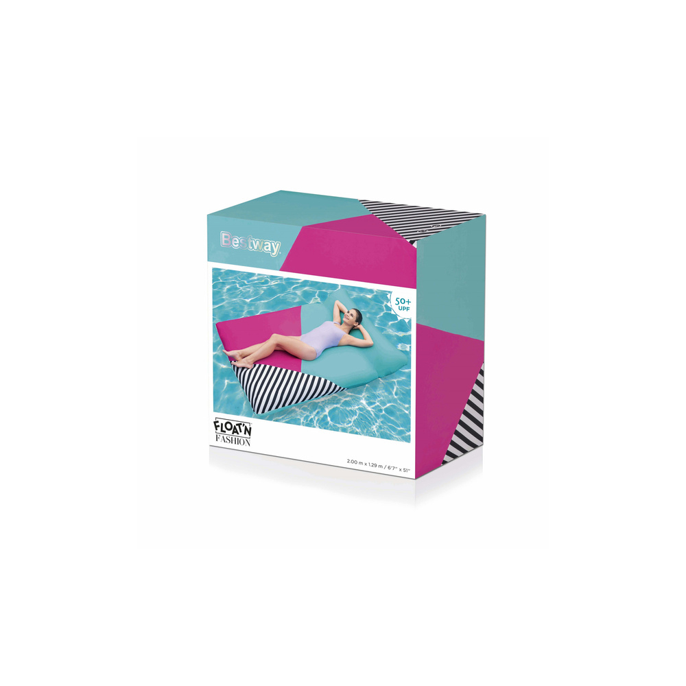 Pripučiamas čiužinys su užvalkalu 200 x 129 cm Bestway 43305-Žaislai, Lauko žaislai, Pripučiami ratai, žaislai, čiužiniai-e-vaik