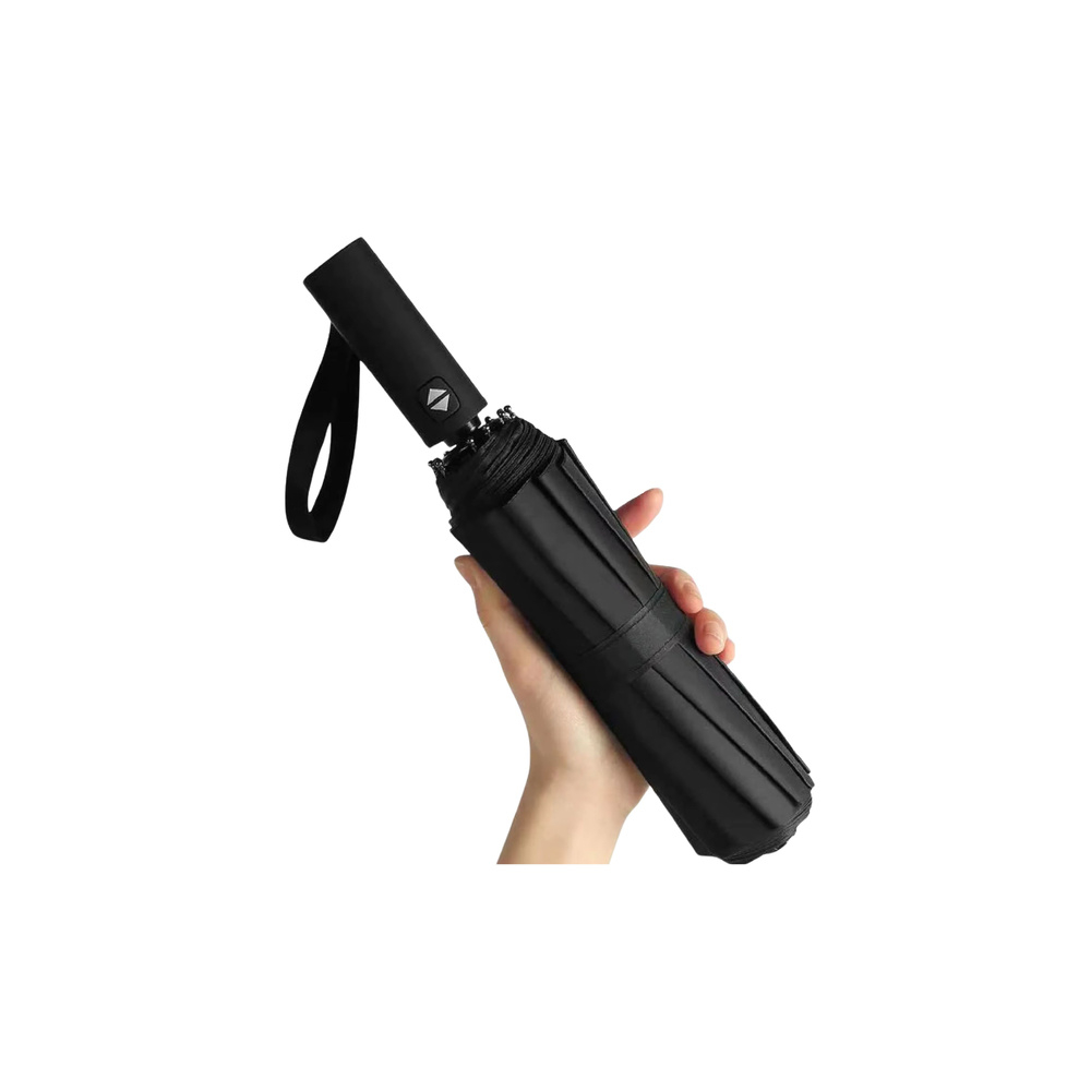 Parasol Automatyczny Pokrowiec 12-Żeberkowy Czarny 105 cm