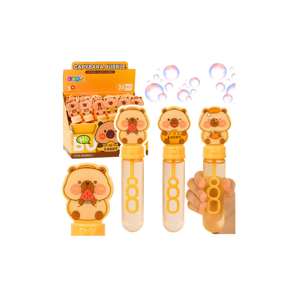 Muilo burbuliukai Capybara 3 skylučių burbuliukai 35 ml mišinys-Žaislai, Lauko žaislai, Muilo burbulai-e-vaikas