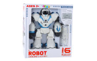 Interaktyvus nuotoliniu būdu valdomas robotas RC 16 funkcijų Šviesos garsai Mėlyna-Žaislai, Robotai-e-vaikas