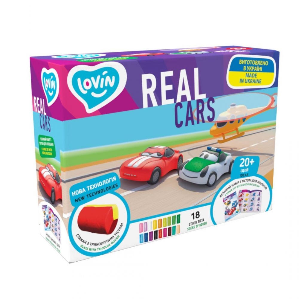Kūrybinis Modeliavimo ir lipdymo rinkinys Play Dough -Real Сars-Žaislai, Kūrybiniai žaislai, Lipdymas-e-vaikas