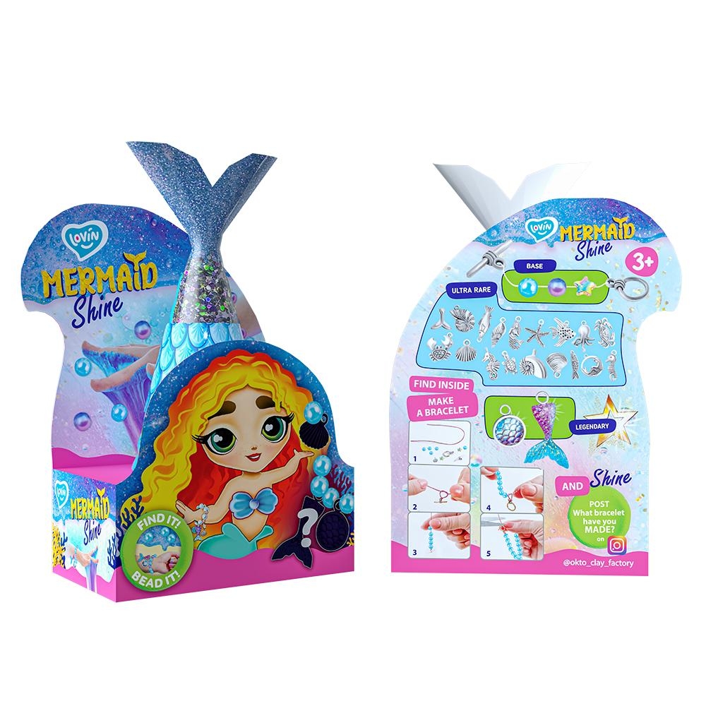 Antistresinė Slime masė Mermaid Shine Blue ir Charms staigmena-Žaislai, Kūrybiniai žaislai, Lipdymas-e-vaikas