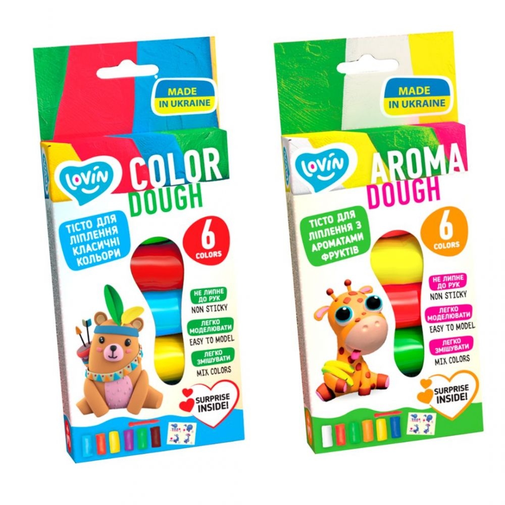 Kūrybinis modelino rinkinys Play Dough - Aroma 6 spalvos 210 g.