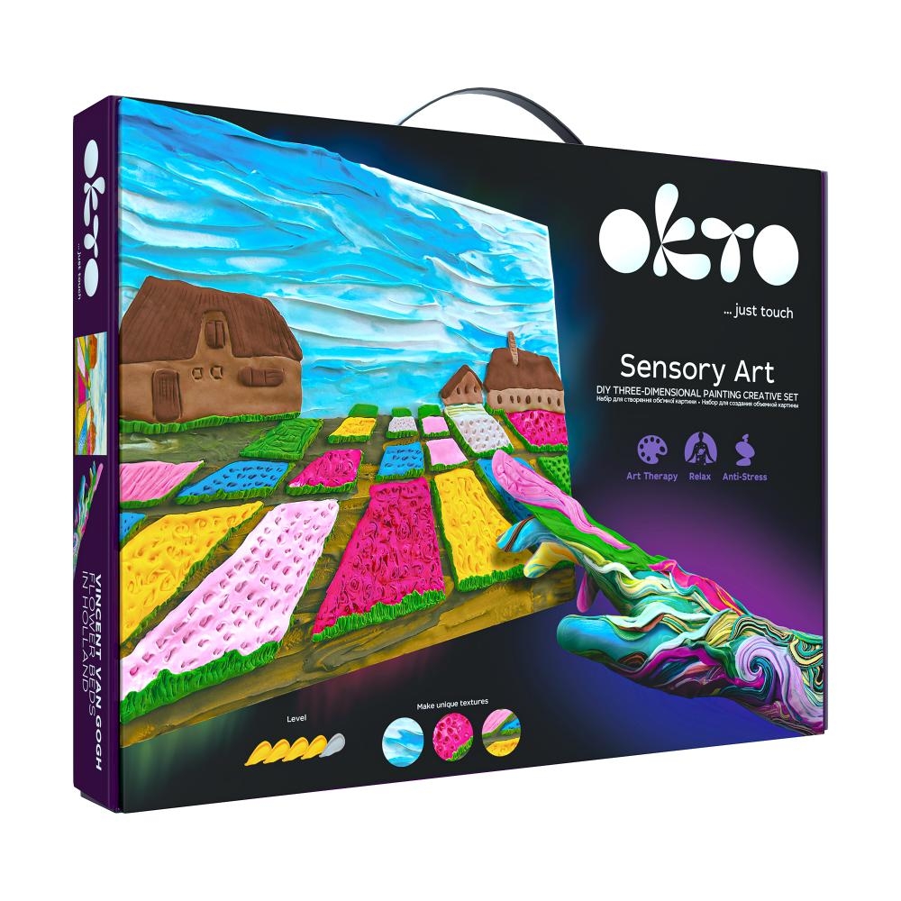 Kūrybinis Modelino rinkinys - 3D tapyba Flower beds in Holland (30*40 cm)-Žaislai, Kūrybiniai žaislai, Lipdymas-e-vaikas