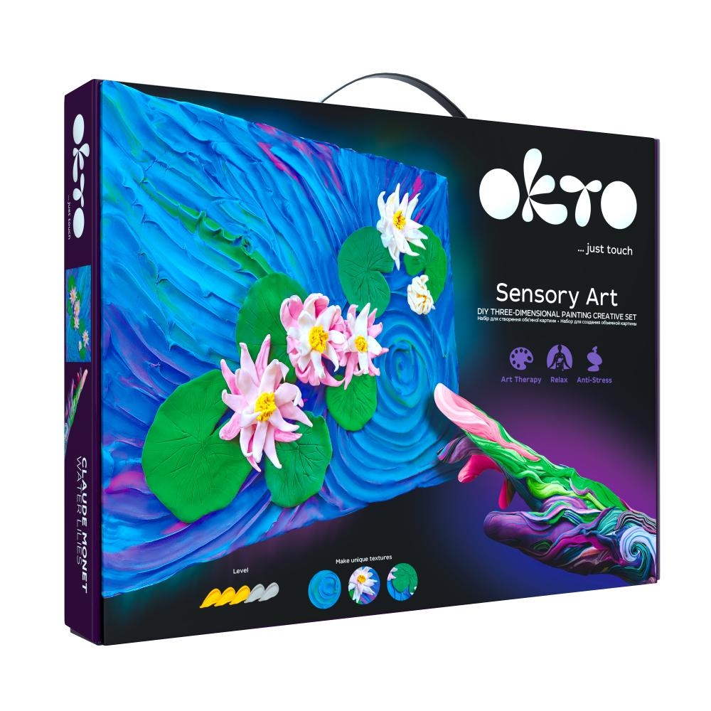 Kūrybinis Modelino rinkinys - 3D tapyba Water lillies (30*40 cm)-Žaislai, Kūrybiniai žaislai, Lipdymas-e-vaikas