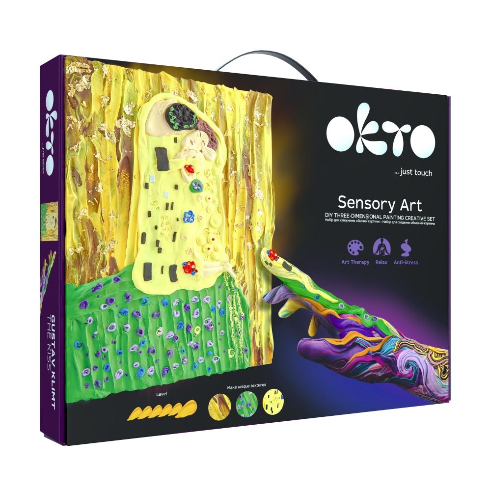 Kūrybinis Modelino rinkinys - 3D tapyba The Kiss (30*40 cm)-Žaislai, Kūrybiniai žaislai, Lipdymas-e-vaikas