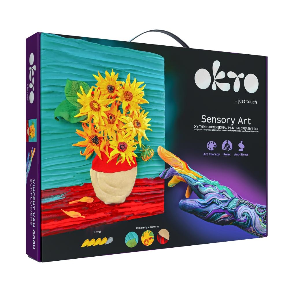 Kūrybinis rinkinys Modelino rinkinys - 3D tapyba Sunflowers (30*40 cm)-Žaislai, Kūrybiniai žaislai, Lipdymas-e-vaikas