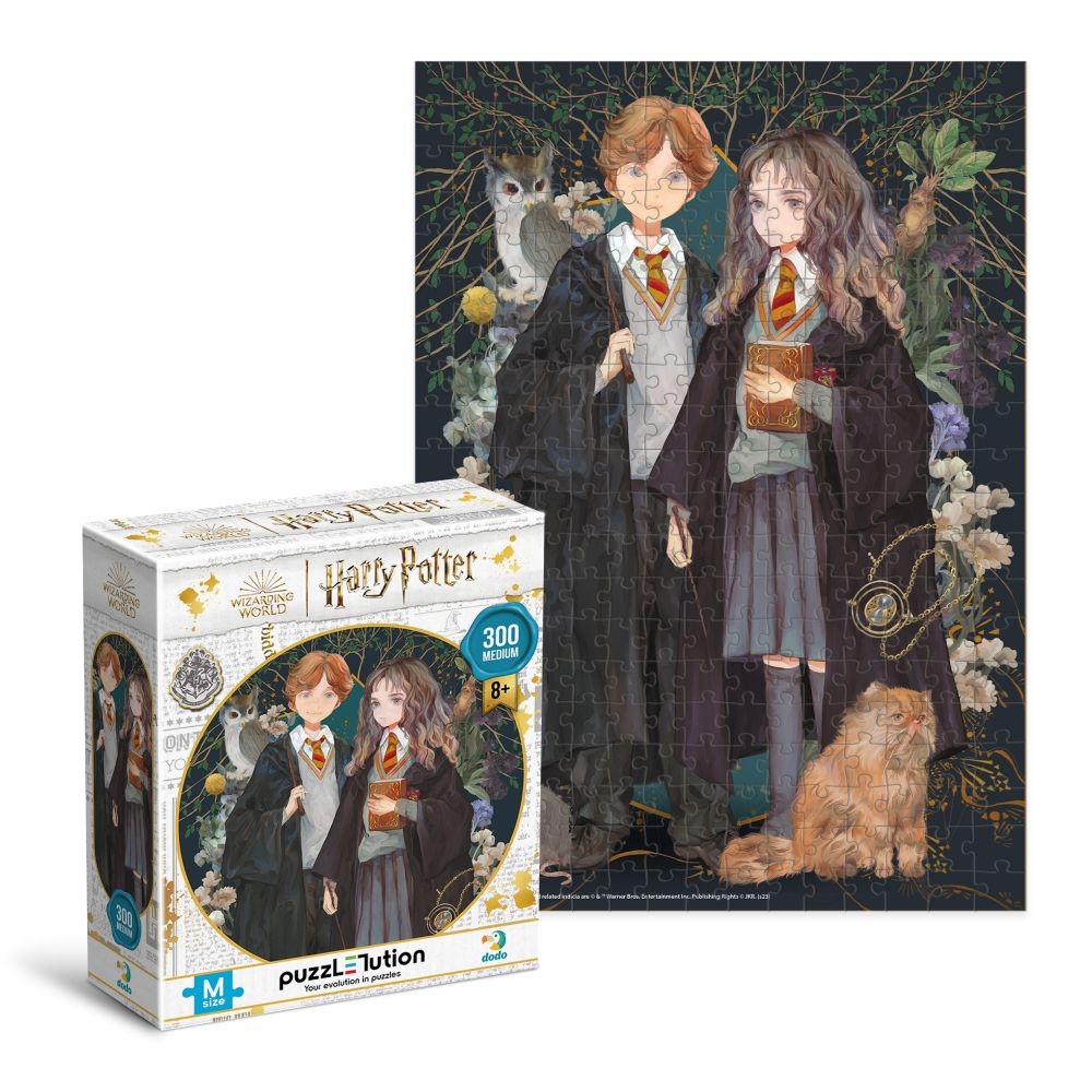 Edukacinė dėlionė Medium-M Hermione and Ronald 300 pcs-Žaislai, Dėlionės, Dėlionės iki 500 detalių-e-vaikas