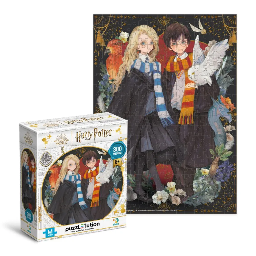 Edukacinė dėlionė Medium-M Harry and Luna 300 pcs.-Žaislai, Dėlionės, Dėlionės iki 500 detalių-e-vaikas