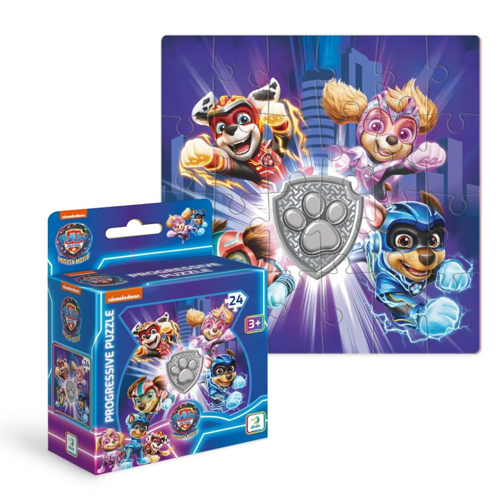 Edukacinė dėlionė Paw Patrol Mighty heros 24 pcs-Žaislai, Dėlionės, Dėlionės iki 500 detalių-e-vaikas