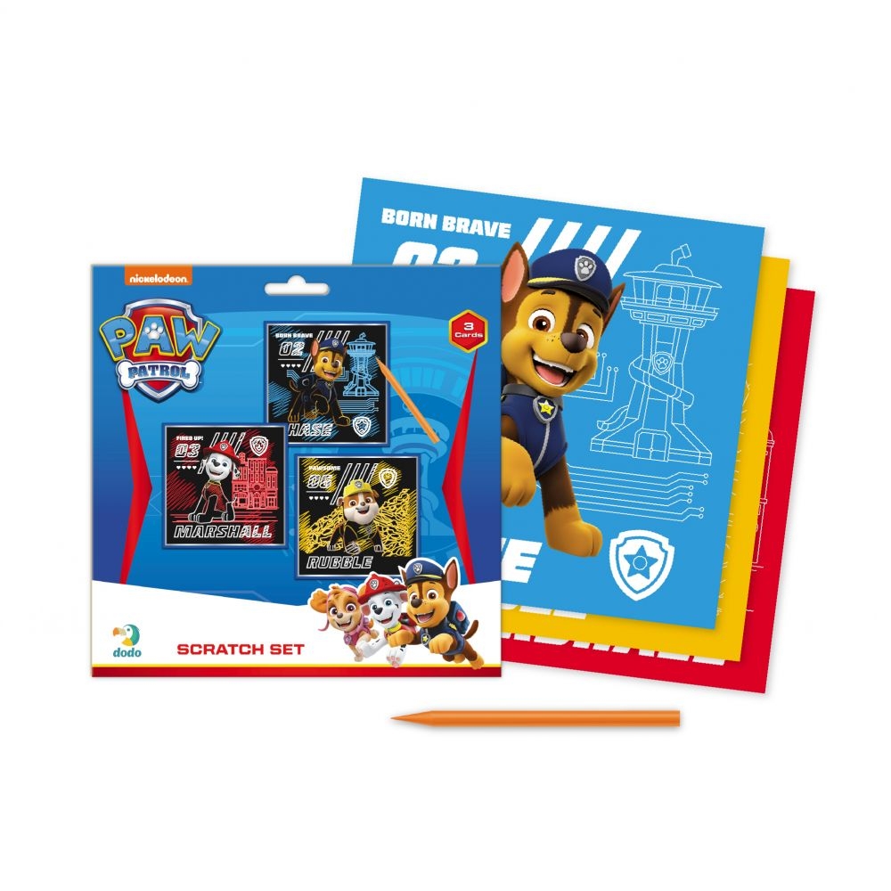 Kūrybinis rinkinys Scratch Set Paw Patrol-Žaislai, Kūrybiniai žaislai, Kūrybiniai rinkiniai-e-vaikas