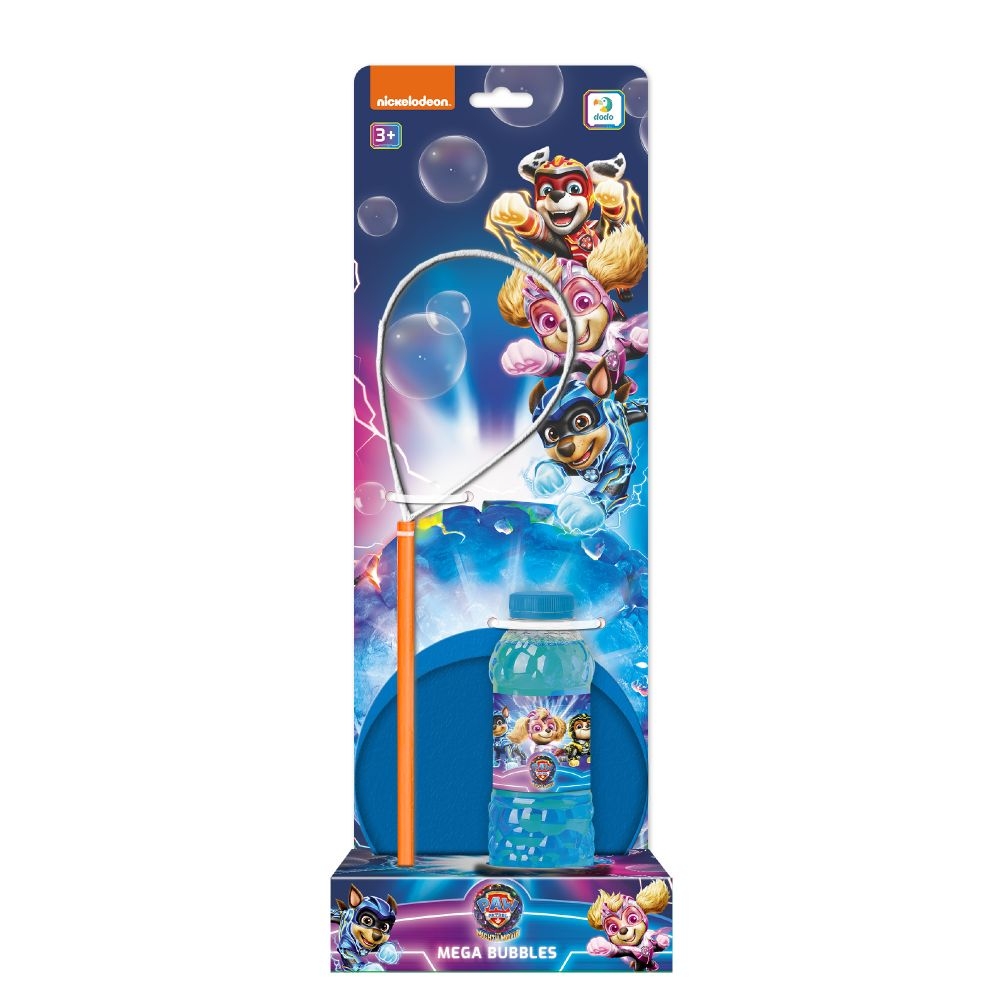 Lauko žaidimas Mega burbulai su lėkšte Paw Patrol Mighty heroes 450 ml-Žaislai, Lauko žaislai, Muilo burbulai-e-vaikas