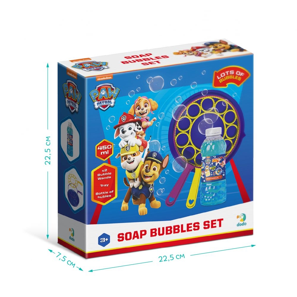 Lauko žaidimas Muilo burbuliukų rinkinys Paw Patrol 450 ml-Žaislai, Lauko žaislai, Muilo burbulai-e-vaikas