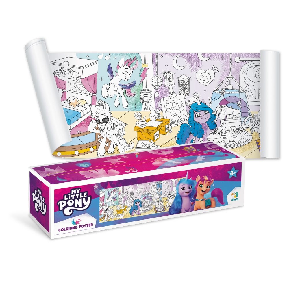 Spalvinimo plakatas My Little Pony-Žaislai, Kūrybiniai žaislai, Kūrybiniai rinkiniai-e-vaikas