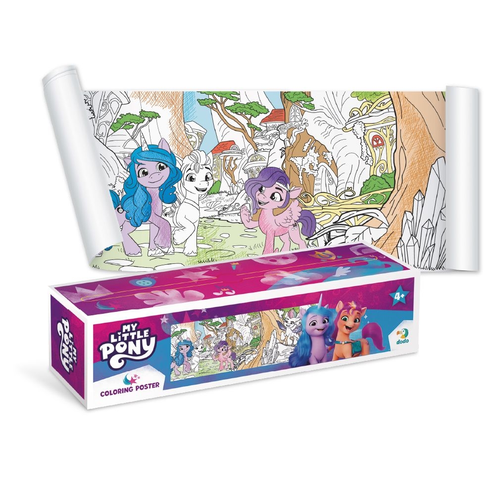 Stalo žaidimai Spalvinimo plakatas My Little Pony 1-Žaislai, Kūrybiniai žaislai, Kūrybiniai rinkiniai-e-vaikas