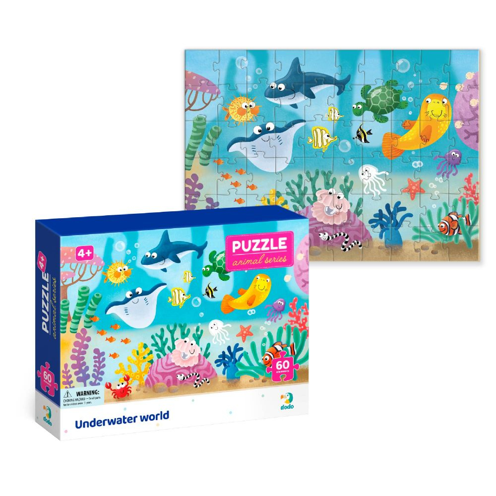  Edukacinė dėlionė Dėlionė Povandeninis pasaulis 60 vnt 