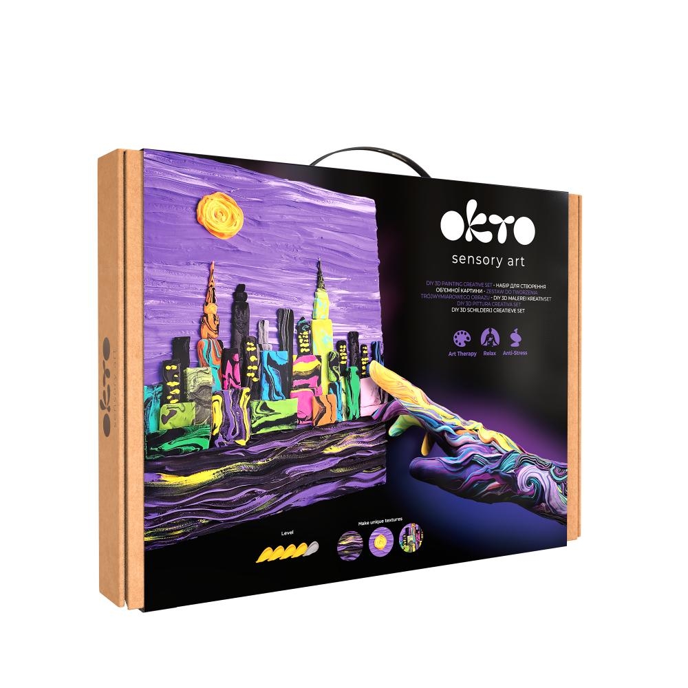Kūrybinis modelino rinkinys - 3D tapyba New York Skyline (30x40 cm)-Žaislai, Kūrybiniai žaislai, Lipdymas-e-vaikas