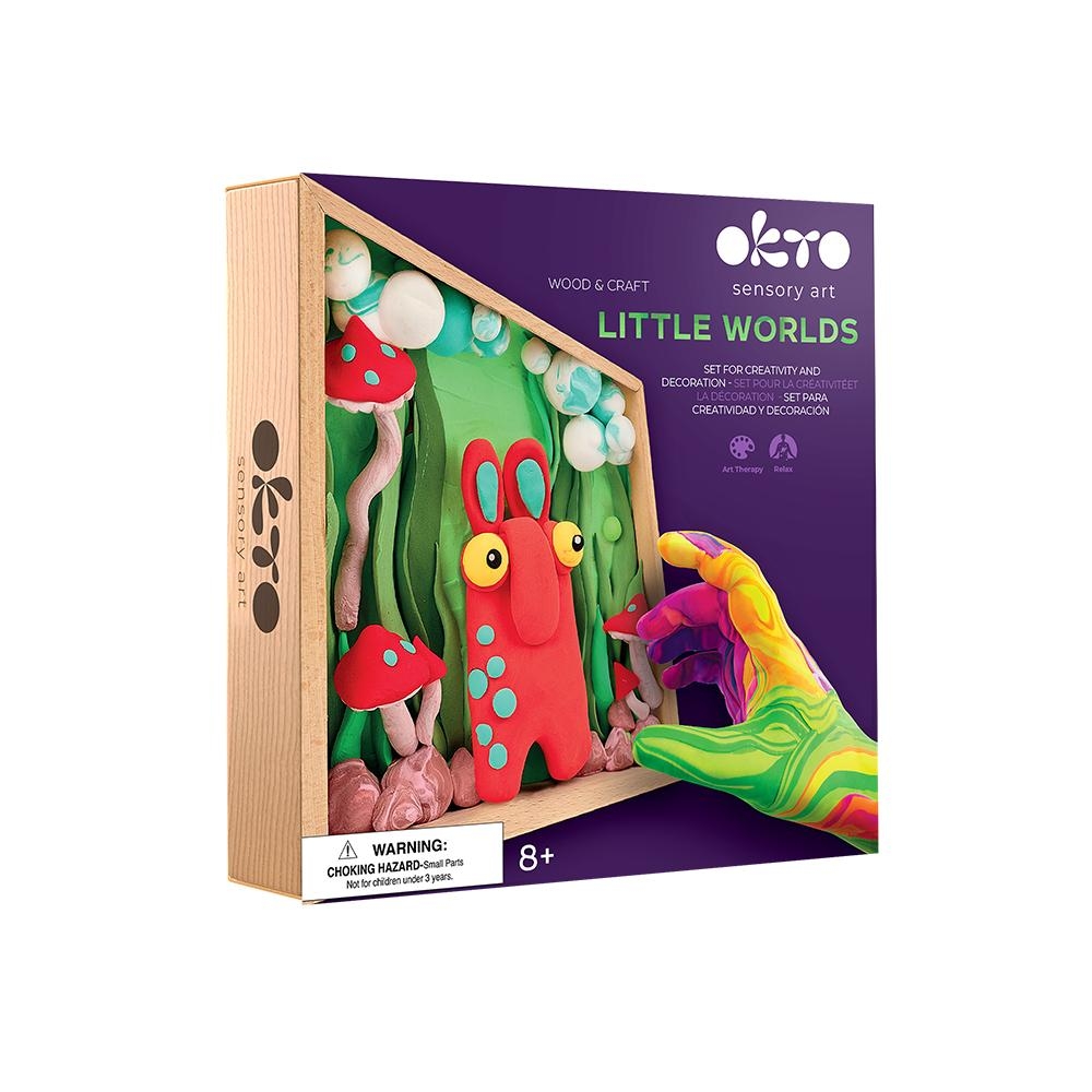 Kūrybinis rinkinys Air clay Modelino rinkinys Little Worlds Mommy Troll-Žaislai, Kūrybiniai žaislai, Lipdymas-e-vaikas